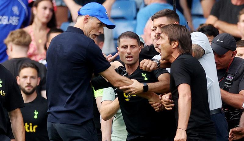 Terungkap, Ini Penyebab Thomas Tuchel dan Antonio Conte Cekcok saat Chelsea Vs Tottenham