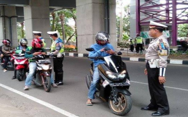 Ratusan Polisi di Sumsel Kena Tilang, Terbanyak Anggota Samapta 