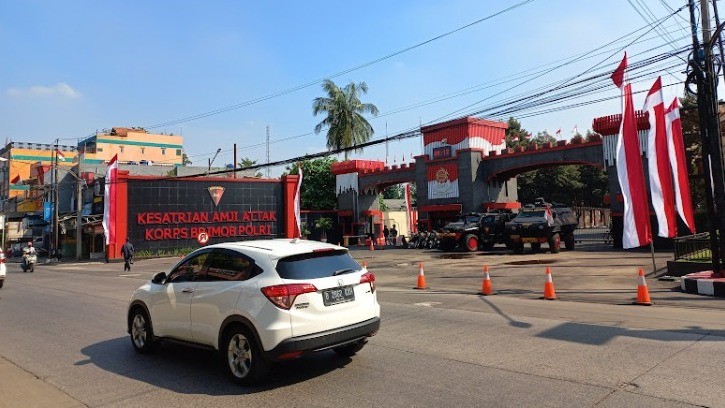 Suasana di Mako Brimob Depok Jelang Pengumuman Perkembangan Terbaru Kasus Irjen Ferdy Sambo