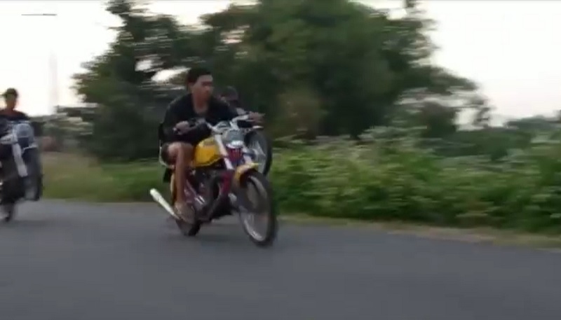 Razia Balap Liar, Polisi Amankan 11 Motor, Miras dan Sajam