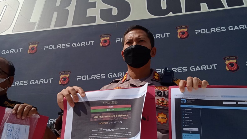 Judi Online Naga 303 Dibongkar Polres Garut, Pelaku Raup Rp500.000 per Hari