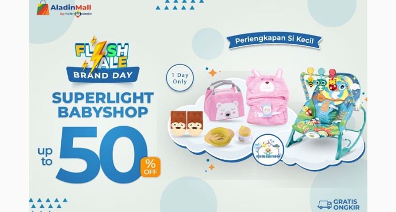 Mom, Yuk Serbu Peralatan Bayi Mulai dari Rp4.500 + Gratis Ongkir hanya di AladinMall by Mister Aladin!