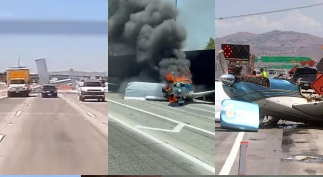 Pesawat Meledak saat Mendarat Darurat di Jalan Tol, Beruntung Pilot dan Pengendara Mobil Selamat