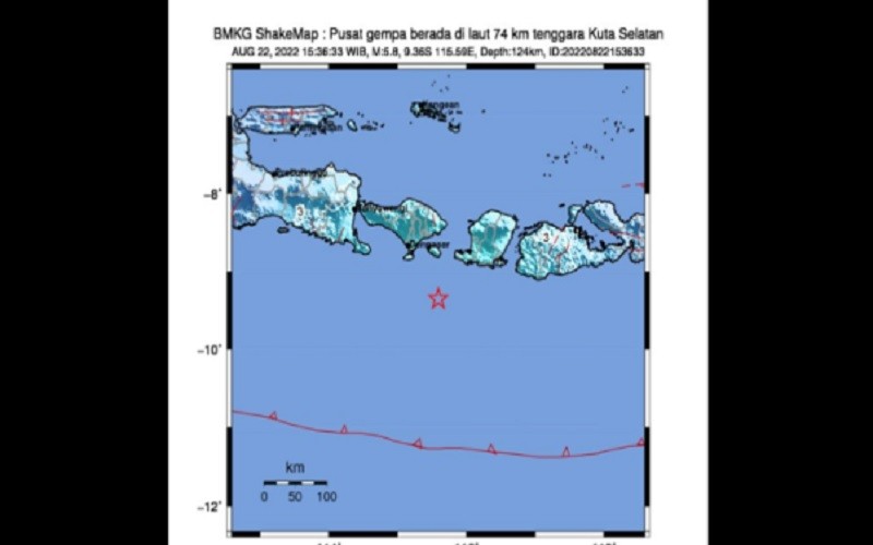 Gempa Bali M 5,8 Getarkan Jember, Warga Lari Ketakutan 