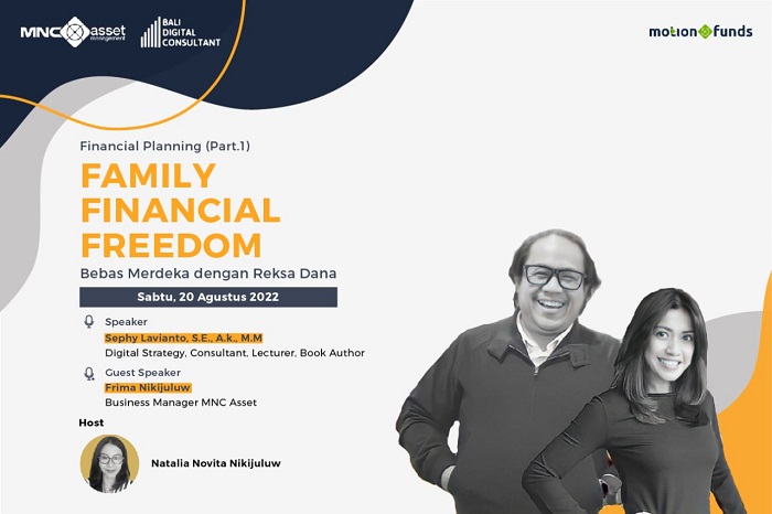 MNC Asset dan Bali Digital Consultant Gelar Webinar “Family Financial Freedom & Bebas Merdeka dengan Reksa Dana”  