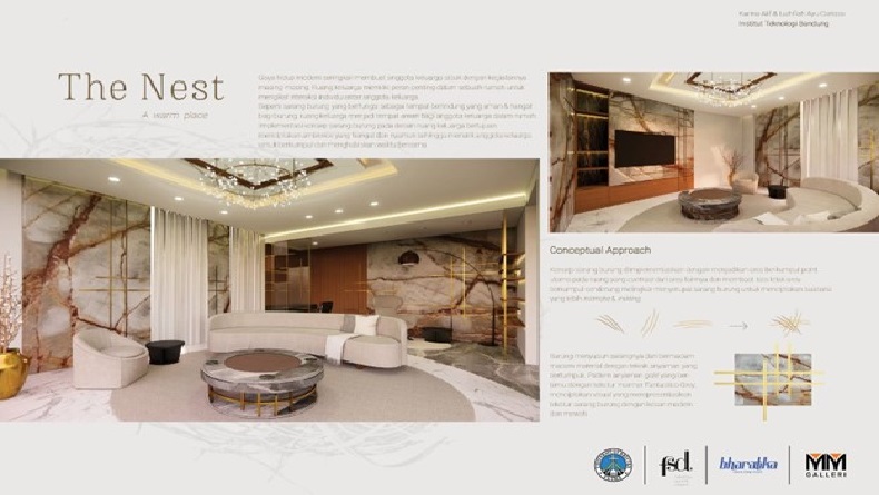 2 Mahasiswa ITB Ciptakan Desain Interior Hangat dan Nyaman Terinspirasi oleh Sarang Burung