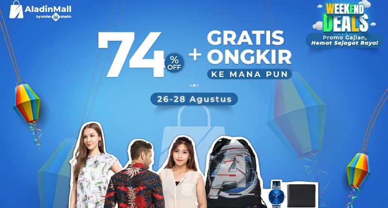Yuk Ikutan Promo Gajian Hemat di AladinMall by Mister Aladin, Ada Diskon hingga 74%!