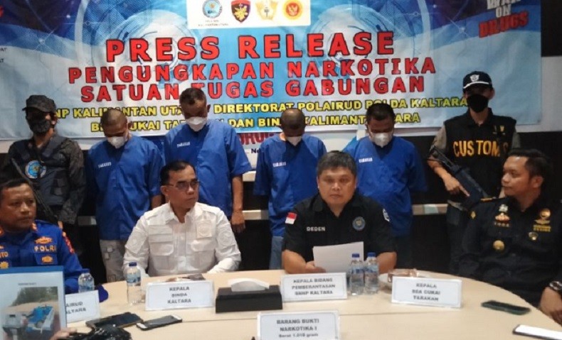 Kurir 1 Kg Sabu Ditangkap di Bulungan Kaltara, 1 Orang DPO