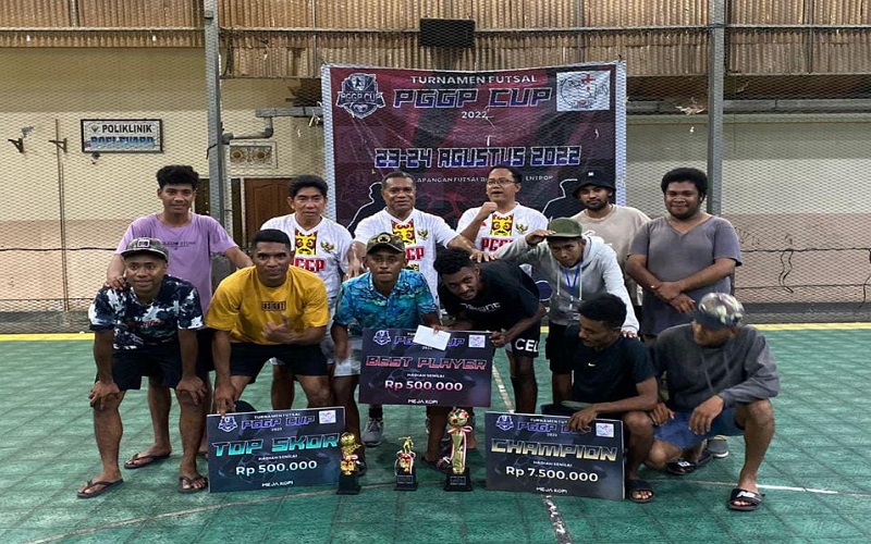 Tim Futsal Sekretariat Wapres Menang Telak 6-1 di Laga PGGP CUP 2022