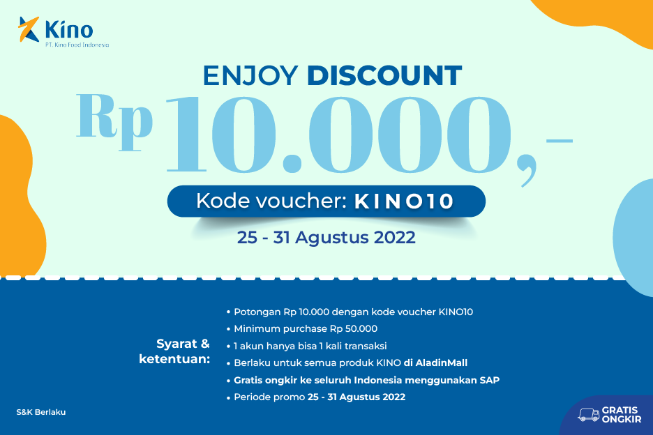 Asyik, Belanja Produk Kino di AladinMall by Mister Aladin Bisa Dapat Voucher Lho! Yuk Simak Caranya di Sini