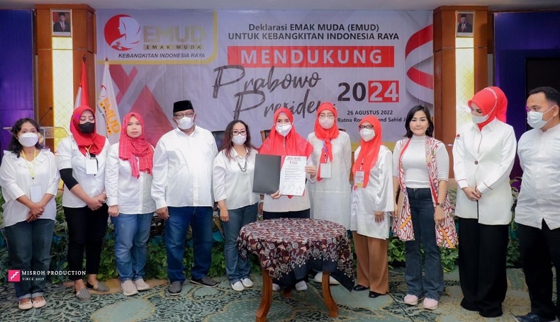 Dukung Prabowo, Emak-Emak Muda : Sosoknya Disiplin dan Nasionalis