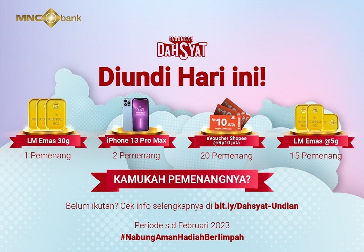 MNC Bank (BABP) Undi Nama Pemenang Tabungan Dahsyat di Akhir Bulan Kemerdekaan