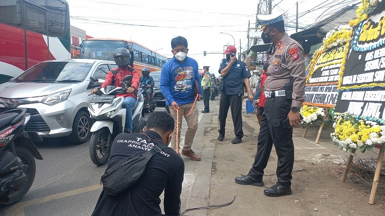 Polda Metro Jaya Analisis Lokasi Kejadian Kecelakaan Maut Truk di Bekasi