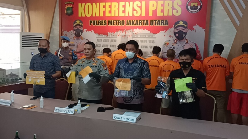 Polisi Ringkus Puluhan Preman di Jakut yang Kerap Palak Sopir Truk