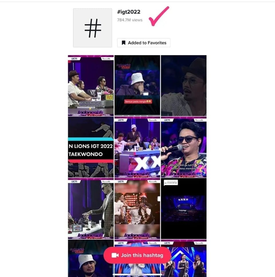 Keren! Cuplikan 8 Episode Indonesia’s Got Talent Capai 785 Juta Views di TikTok