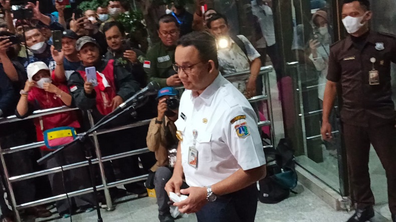 Anies Diteriaki Presiden usai 11 Jam Pemeriksaan di KPK