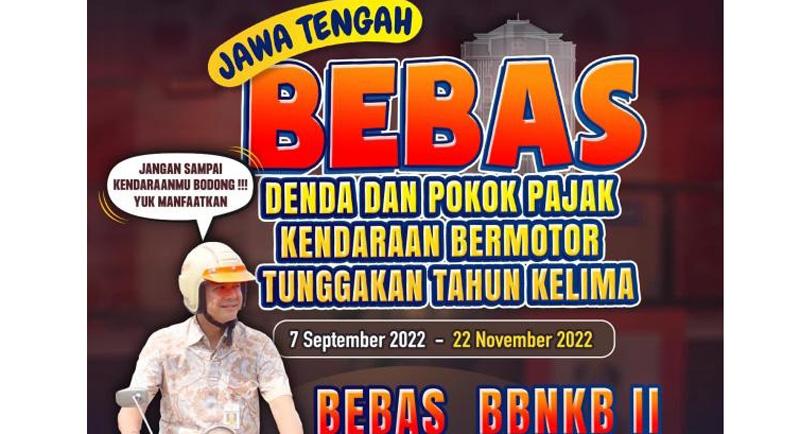 Catat, Pembebasan Denda Pajak Kendaraan Bermotor di Jateng Berlaku Mulai Hari Ini