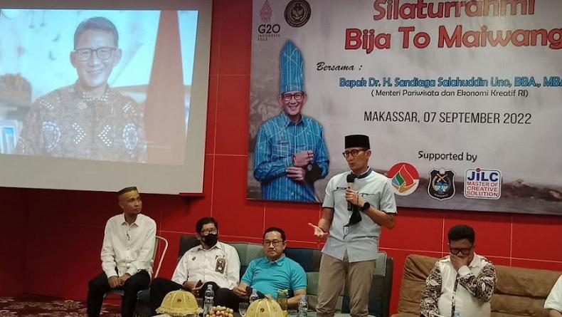 Sandiaga Uno Hadiri Silaturahmi Bija To Maiwang, Disambut Pantun Berbahasa Enrekang