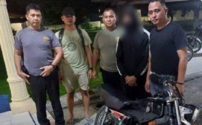 Oknum Polisi Berpangkat Briptu di Batubara Terekam CCTV Curi Motor RX-King