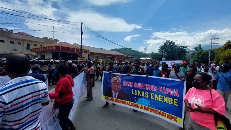 Polri Minta Pendukung Lukas Enembe Jaga Ketertiban: Hormati Proses Hukum KPK