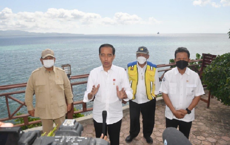 Dampingi Jokowi ke Maluku Barat Daya, Prabowo : Kekayaan Indonesia yang Besar Ini Harus Dijaga