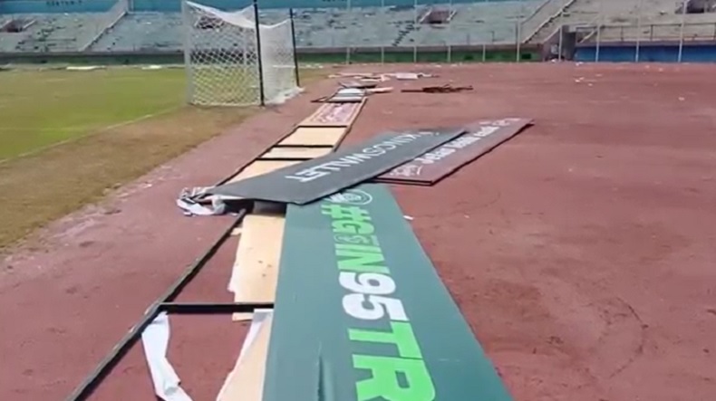 Masih Berantakan, Begini Kondisi Stadion Sidoarjo usai Diamuk Suporter Persebaya 