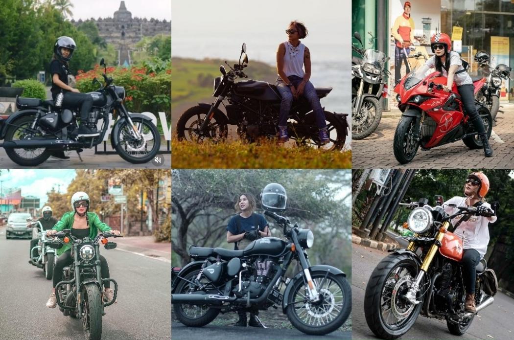 6 Artis Cantik Indonesia Hobi Mengendarai Moge, Ada yang Punya Geng Motor