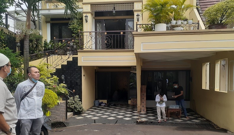 Suasana Rumah Duka Prof Azyumardi Azra di Ciputat
