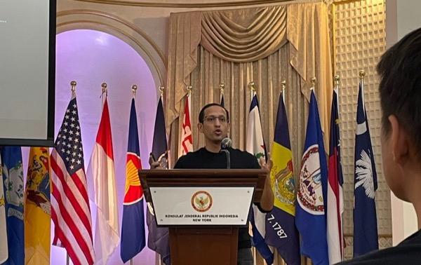 Nadiem Makarim Ajak Mahasiswa RI di New York Pulang: Berkontribusilah bagi Negara
