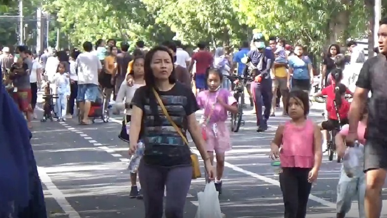 Perdana Digelar usai Pandemi, Begini Suasana Car Free Day di Bali