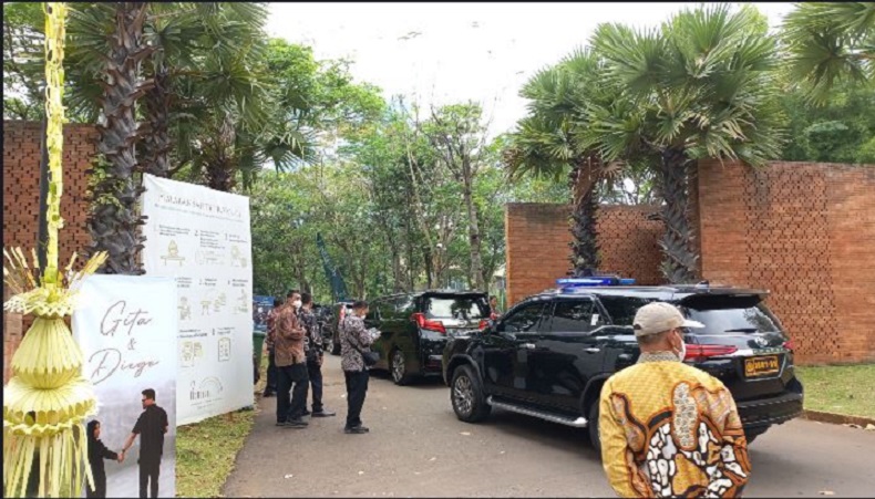 Sejumlah Menteri Hadiri Pernikahan Putri Pratikno di Plataran Senayan