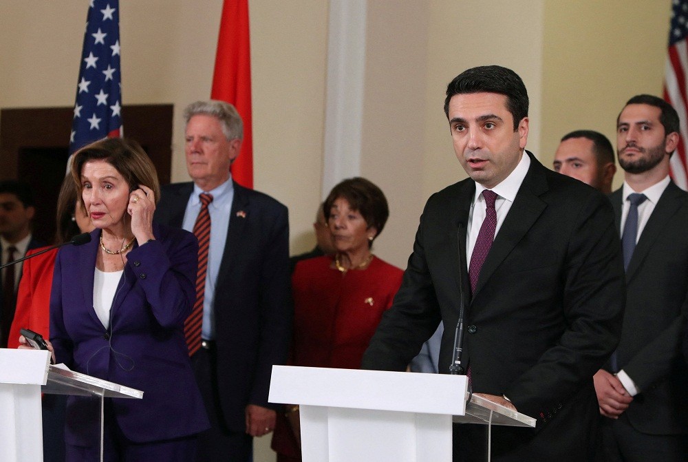 Di Hadapan Nancy Pelosi, Ketua DPR Armenia Puji Amerika Serikat Setinggi Langit