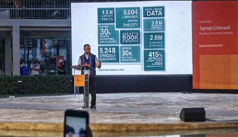Anies Sebut Jakarta Kota Literasi, 30 Persen Toko Buku Modern dan 5.248 Penerbit di Ibu Kota