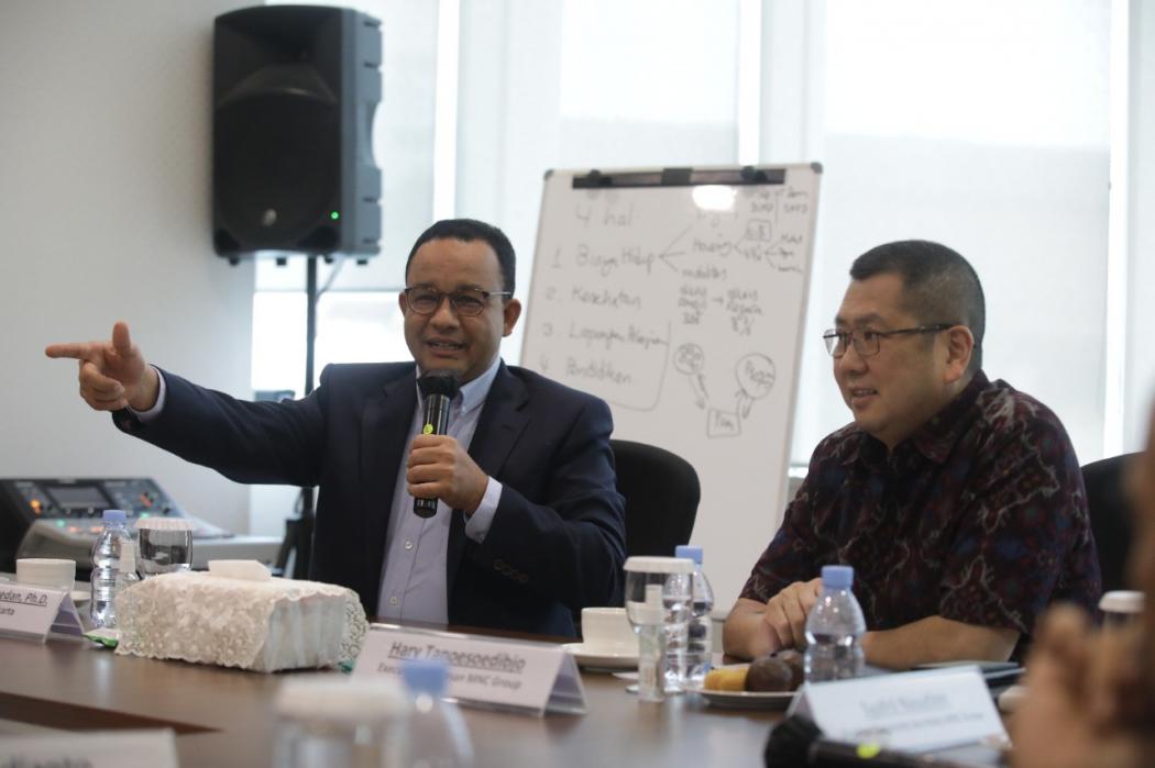 Anies Ungkap Isi Pertemuannya dengan Hary Tanoe