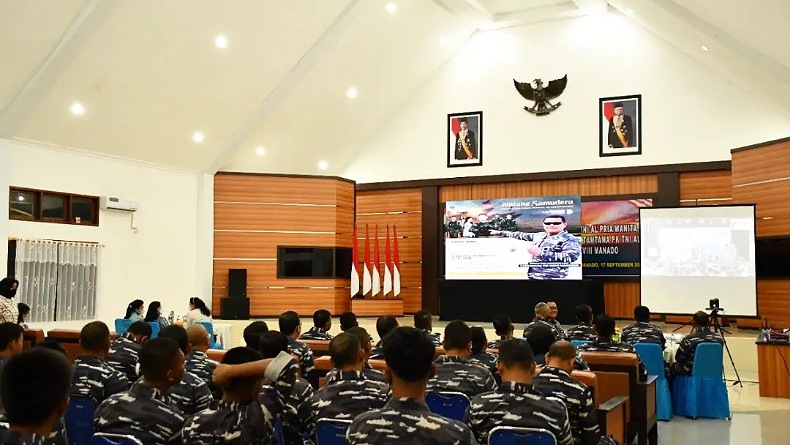 Ceritakan Kehidupan Prajurit, Personel Lantamal VIII Antusias Nonton Bintang Samudera 