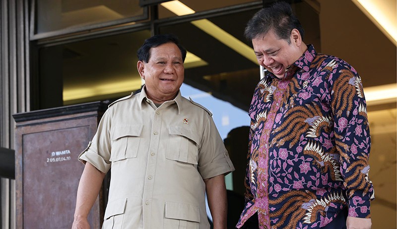 Survei LSI: Paslon Prabowo-Airlangga Unggul Dibanding Capres-Cawapres Lain