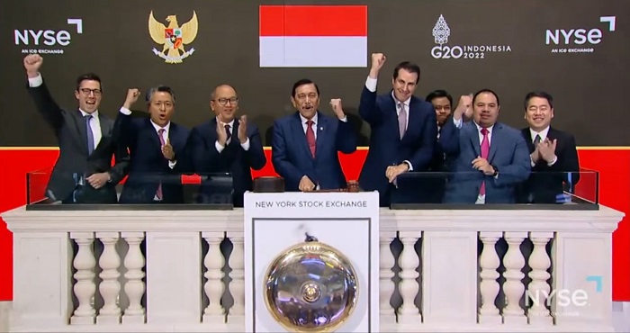 Menko Luhut Buka Perdagangan di New York Stock Exchange Malam Ini  