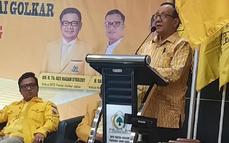 Semangati Kader di Jabar, Akbar Tandjung: demi Kemajuan Bangsa, Golkar Harus Menang Pemilu 2024