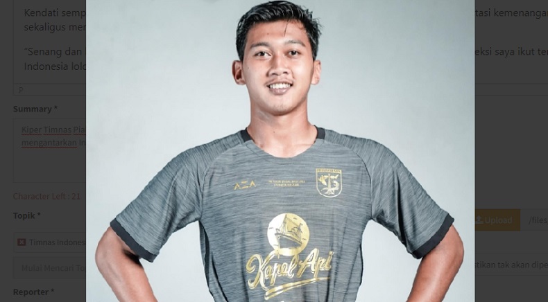 Kisah Aditya Arya Nugraha, Mantan Stopper yang Sukses Jadi Kiper Timnas Piala Asia U-20