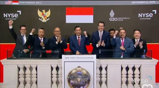 Luhut Ungkap Rasanya Buka Perdagangan di New York Stock Exchange