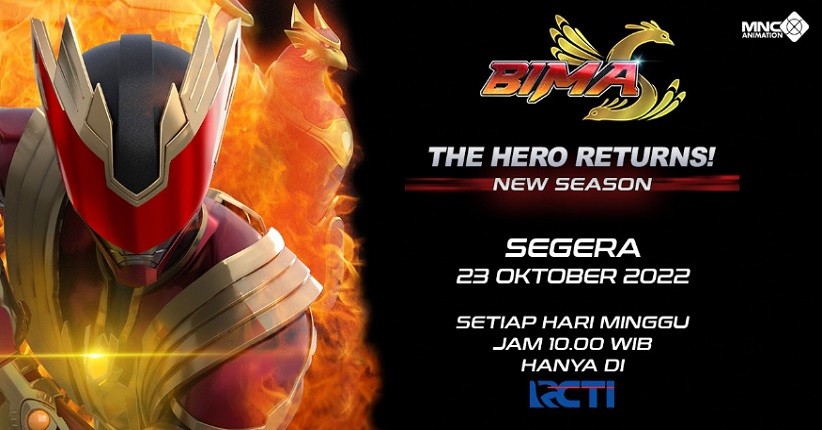 The Hero Returns! Animasi BIMA S Season 2 Segera Tayang di RCTI 