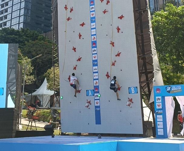 Hasil Kualifikasi Piala Dunia Panjat Tebing 2022: 6 Wakil Indonesia di 16 Besar Speed Putra, Veddriq Tercepat