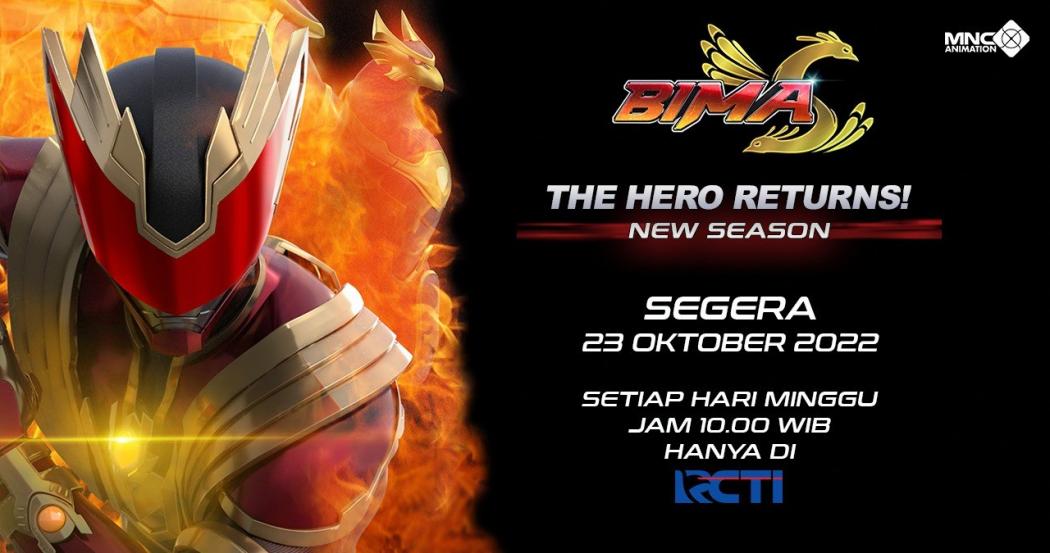 The Hero Returns! Animasi BIMA S Season 2 Segera Tayang hanya di RCTI 