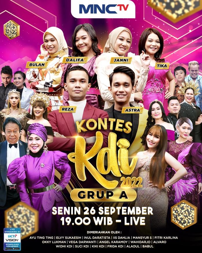 6 Kontestan Grup A Siap Goyang Kontes KDI 2022, Siapa yang Bakal Tersisih?