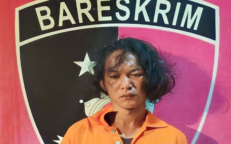 Gondrong, Ini Tampang Suami Siram Muka Istri Pakai Air Keras di Muara Enim 