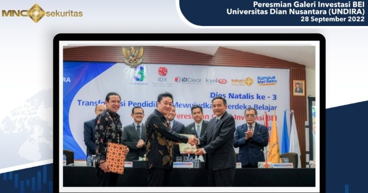 MNC Sekuritas Resmikan Galeri Investasi Universitas Dian Nusantara (UNDIRA)