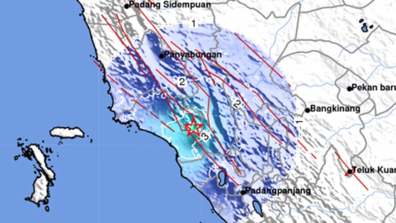 BMKG Gempa Sumbar Hari Ini Guncang Pasaman Barat M 3,6