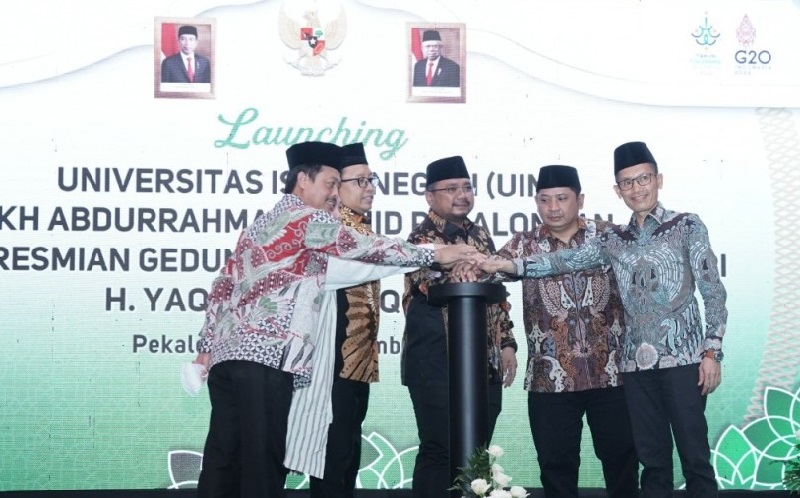 Resmikan UIN Gusdur di Pekalongan, Menag: Didik Mahasiswa Sebagai Humanis
