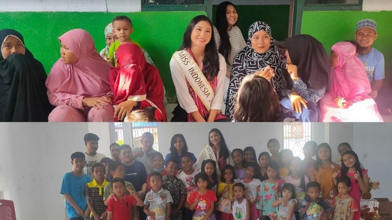 Kunjungi Panti Asuhan di Manado, Miss Indonesia Ajak Anak-Anak Berani Bermimpi