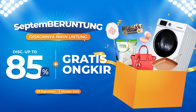 Serbu Promo SeptemBERUNTUNG di AladinMall, Dapatkan Diskon hingga 85% untuk Berbagai Produk!